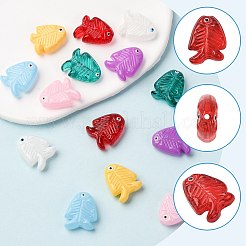 14 шт. 7-х цветные стеклянные эмалевые бусины LAMP-FS0001-59