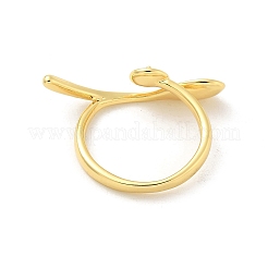 Sertissage de bague de manchette ouverte à cheville en laiton&nbsp;LS-KK-G518-10G-02