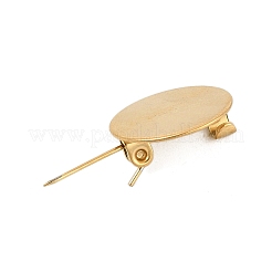 Вакуумное покрытие pvd нержавеющая сталь 304 брошь кабошон оправы STAS-E547-08J-G