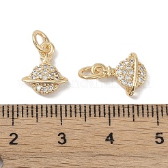 Латунные микропаве прозрачные подвески с фианитом&nbsp;KK-S367-16A