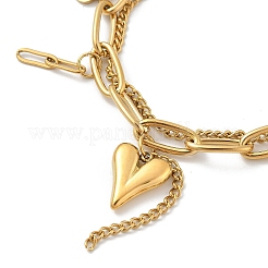 Двухрядные браслеты из нержавеющей стали 304&nbsp;LS-BJEW-M092-01G