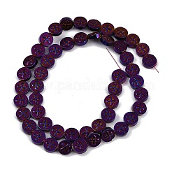 Гальванические нити из синтетических немагнитных гематитовых бусин G-K375-B02-05