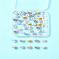 56 шт. печатные фарфоровые бусины PORC-FS0001-09