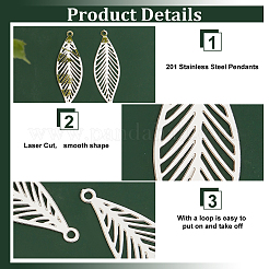 100 шт. подвески из нержавеющей стали 201 STAS-HY0001-40