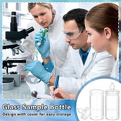 Стеклянная бутылка для образцов&nbsp;AJEW-WH0752-491
