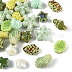 26шт 13 стиля фарфоровые бусины ручной работы&nbsp;PORC-FS0001-41