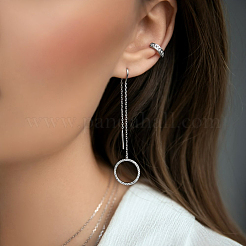 925 комплект из 15.75 кольца с подвеской и серьгами из стерлингового серебра с микропаве из прозрачных кубических цирконий для женщин IQ8256-4