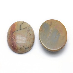 Natürliche polychrome Jaspis/Picasso-Stein/Picasso-Jaspis-Cabochons&nbsp;G-P393-I08