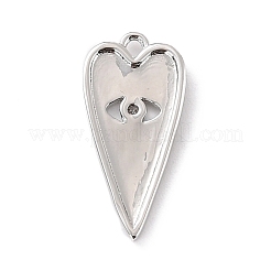 Кулоны из экологически чистой латуни с прозрачным кубическим цирконием&nbsp;ZIRC-C027-03P-RS