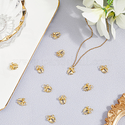 12 шт. латунные подвески-бантики&nbsp;KK-BBC0019-35