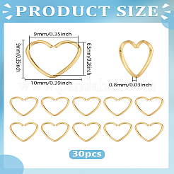 30 шт. Открытые соединительные кольца из нержавеющей стали 304&nbsp;STAS-LP0004-91