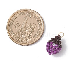 Подвески в виде желудей из стеклянных бусин&nbsp;PALLOY-MZ00957-05