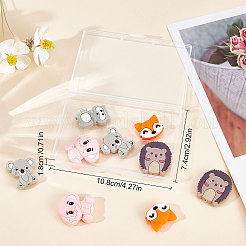 10шт 5 стиля пищевых экологически чистых силиконовых бусин SIL-SC0001-11