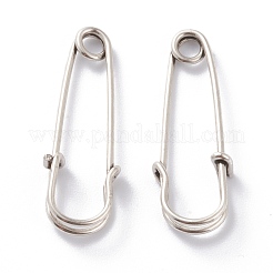 真鍮製ブローチパーツ  キルトピン  長持ちメッキ  プラチナ  30x10.5x3.5mm  ピン：1mm&nbsp;KK-A149-15P