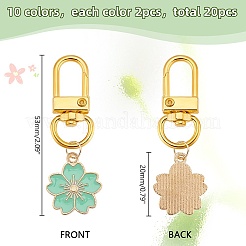 Подвесные украшения из сплава эмали&nbsp;HJEW-AB00652