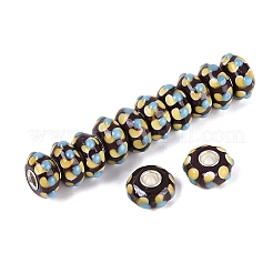 Cuentas europeas hechas a mano con vidrio soplado y núcleo de latón.&nbsp;LAMP-N044-13S-01