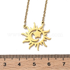 Colliers pendentifs soleil&nbsp;NJEW-B158-02G
