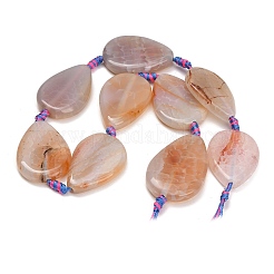 Fili di perline di agata naturale / agata a strisce&nbsp;GG-CBA367E-01B