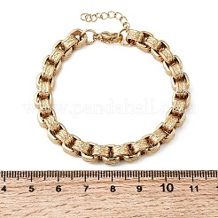 女性用304ステンレススチール製ベネチアンチェーンブレスレット  イオンプレーティング（ip）  長持ちメッキ  ゴールドカラー  6.89インチ（17.5cm）&nbsp;BJEW-P399-02G