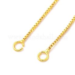 Creazione di collana con catena a maglie in ottone da 1 mm&nbsp;NJEW-D302-79G