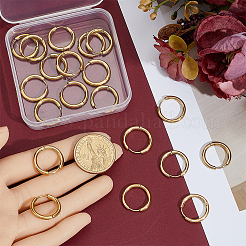 10 пара серег-колец Huggie Hoop из нержавеющей стали 304 с ионным покрытием (IP)&nbsp;EJEW-BBC0002-19C