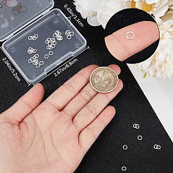 50 шт. 925 открытых кольца из стерлингового серебра&nbsp;STER-BBC0006-18A