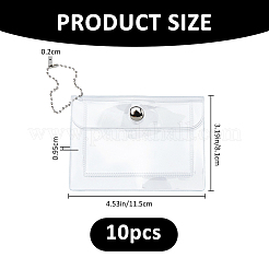 Rechteckige Visitenkartenhalter aus PVC&nbsp;AJEW-WH0410-198B