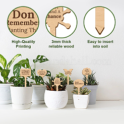 15 etiqueta de planta de madera de 15 estilos.&nbsp;WOOD-WH0133-031