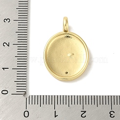 Pendentifs avec zircon cubiques à micro-pavés en laiton&nbsp;KK-Z042-23G-02