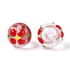 Светящиеся бусины лэмпворк из золота и песка ручной работы&nbsp;LAMP-N035-04D