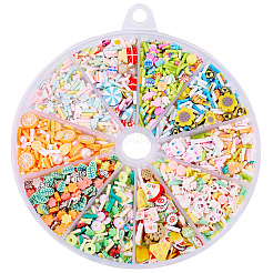 2800 шт. 10 стиля кабошонов из полимерной глины ручной работы&nbsp;CLAY-SW0001-02