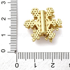 Латунные микро проложить кубического циркония бусы KK-D378-19G-01