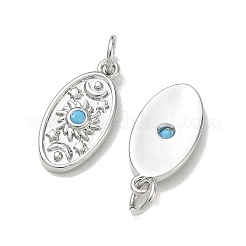 Shegrace Messing-Anhänger mit Mikropavé-Fassung aus Zirkonia&nbsp;XGRQ4G259-550P