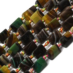 Натуральные полосатые агатовые бусы&nbsp;G-H342-C01-01