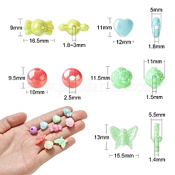 Непрозрачные акриловые бусины&nbsp;MACR-CJ0001-64