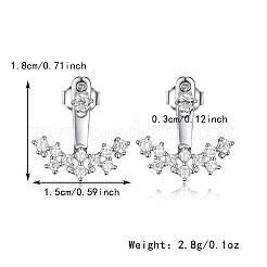 925 серьги-гвоздики из стерлингового серебра в форме арки AX5880