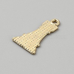 合金エナメルチャーム  ゴールドカラー  チェス  ディープスカイブルー  22x13x1mm  穴：1.6mm&nbsp;ENAM-WH20012-02G-03