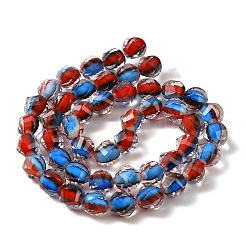 Brins de perles en résine bicolores&nbsp;GLAA-T035-02B