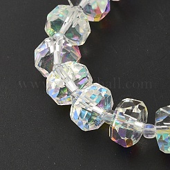 Прозрачные стеклянные бусины гальваническим пряди&nbsp;EGLA-P062-01A-AB01