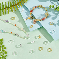 40шт 2 цвета стойки латунные бусины рамки KK-PH0006-31