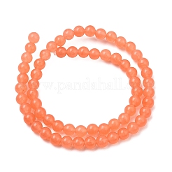 Chapelets de perles en jade de malaisie naturelle et teinte&nbsp;X-G-A146-6mm-A07-01