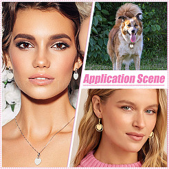 30 шт. подвески из нержавеющей стали 304 двух цветов STAS-ME0002-02