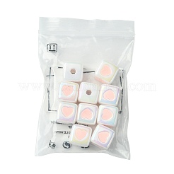 10 шт. непрозрачные акриловые эмалевые бусины ACRC-FS0001-02G