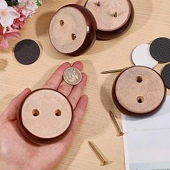 Runde Möbelbeine aus Holz&nbsp;FIND-WH0199-412C
