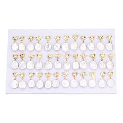 Натуральная жемчужина болтается серьги PEAR-N022-A01