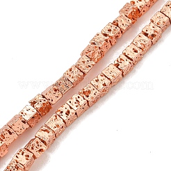 Гальванические бусины из натуральной лавы G-I360-Z01