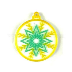 Pallina di natale con ciondolo fiocco di neve stampi in silicone&nbsp;DIY-K051-20