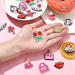 60 шт. 12 стиля кабошоны из ПВХ на тему Дня святого Валентина&nbsp;FIND-CJ0011-21