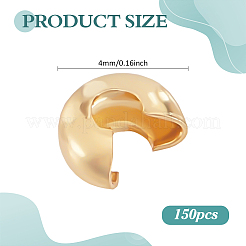 150шт латунные обжимные бусины&nbsp;KK-ME0003-52B