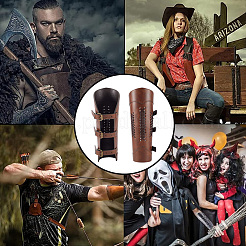 Регулируемый браслет из искусственной кожи AJEW-WH0010-55B